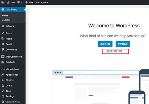 Wordpress salamlama mesajı