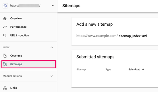 saytın sitemap i
Google Search console 