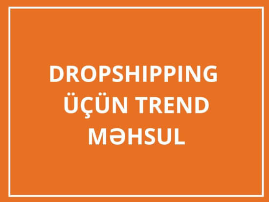 Dropshipping üçün trend məhsul