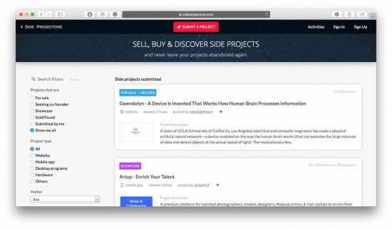 SideProjectors
online biznes satmaq
internetdə biznes almaq
