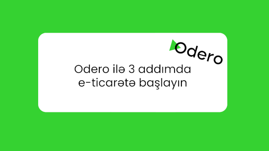 Odero ilə 3 addımda e-ticarətə başlayın&nbsp;